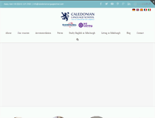 Tablet Screenshot of caledonianlanguageschool.com